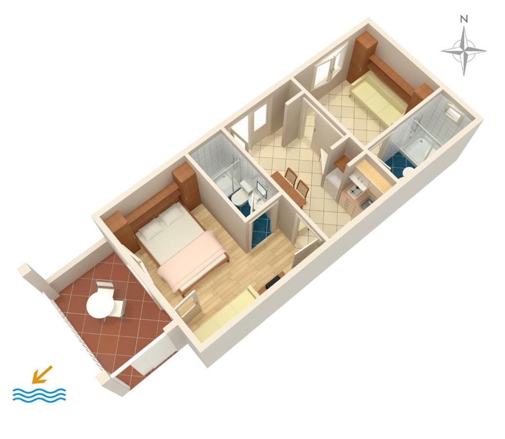 Apartments By The Sea Podgora, Makarska - 2615 Eksteriør bilde